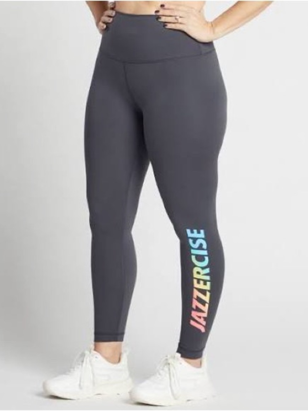 Jazzercise Gray Rainbow Logo Set size M - Picture 3 of 10